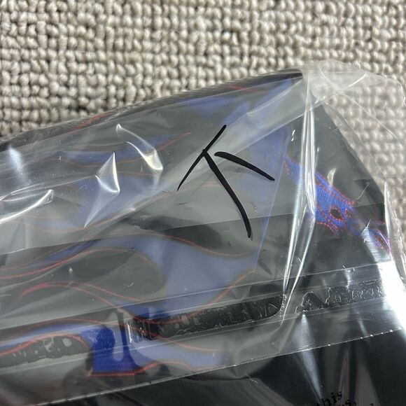 Vintage Easyriders Shirt Mens XXL Black Blue Flames Button Up Y2K Street Grunge - Picture 12 of 12